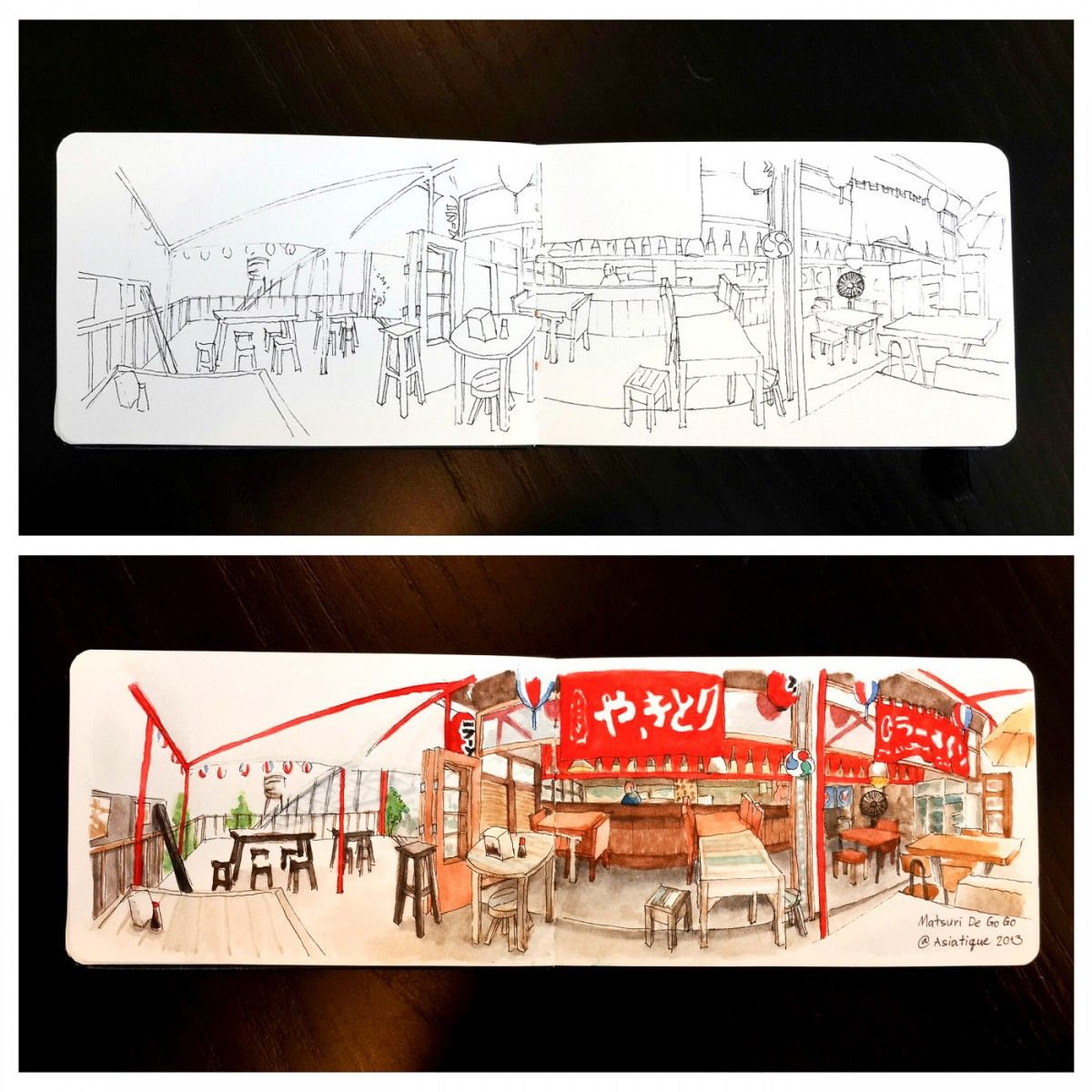 Panorama Sketching